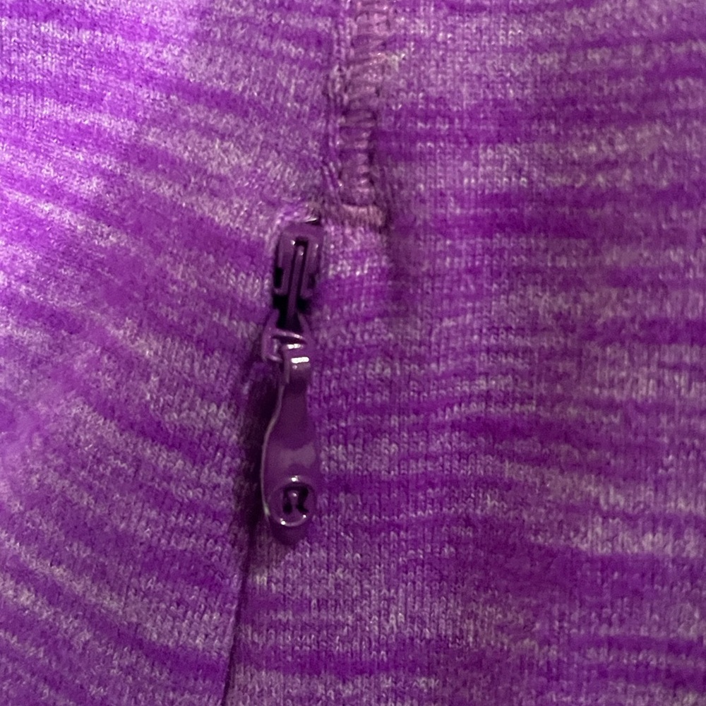 Lululemon Runderful Long Sleeve Heathered Tender Violet Sz 6 - Picture 15 of 16
